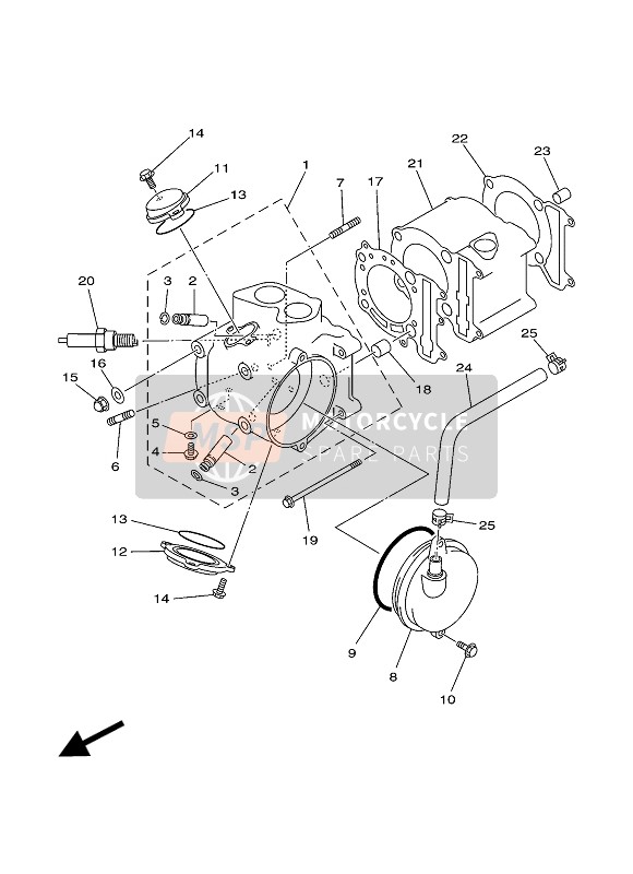 Yamaha YP250 2002 Cylinder for a 2002 Yamaha YP250